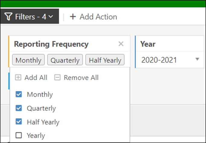 Multi-select-reporting-freq